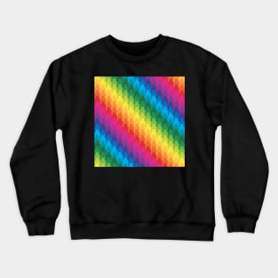 Rainbow Houndstooth Crewneck Sweatshirt